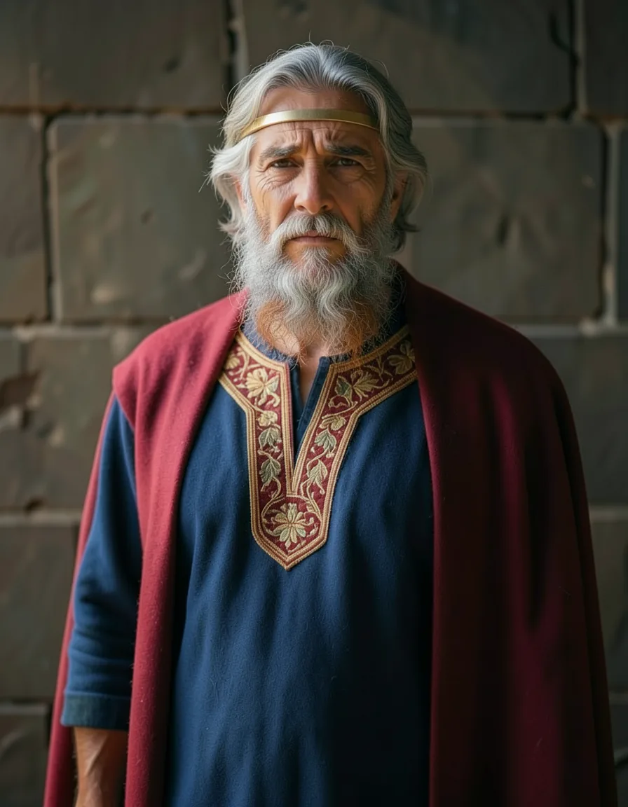 Portrait of David as an old king